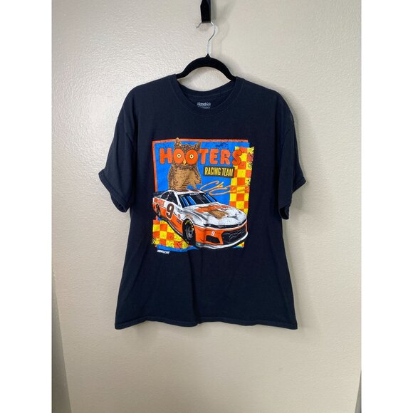 Hooters Racing Team NASCAR Hendrick Motorsports XL Black Graphic T-Shirt - Picture 1 of 5